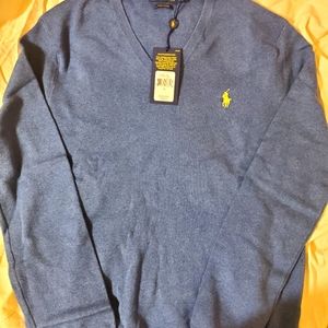Brand New Men's Polo V-neck Sweater